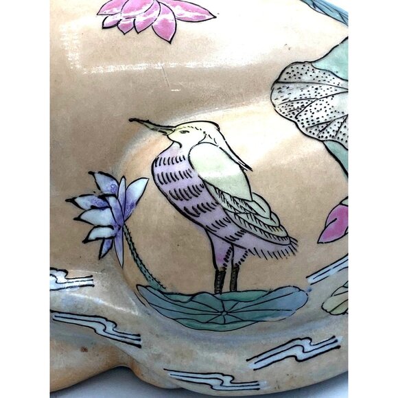 Tonalla Style Hand Painted Laying Cat Ceramic Cat - Picture 4 of 6